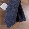 HOLLIDAY & BROWN gray wool hand-made tie - NWT