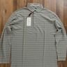 LUCIANO BARBERA green striped long-sleeve polo shirt - Size M - NWT