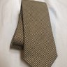 Oxxford Crest Wool Houndstooth Tie Wool Hand Made USA