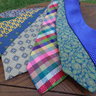 SEVEN BEAUTIFUL SUMMER TIES! Robert Talbott, Rhode Island emblematic, seersucker, Ferragamo, more!