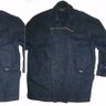 Austrian dark blue wool loden asymmetric coat XXL