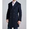 * SOLD * Brunello Cucinelli 100% Cashmere DB Overcoat Navy 40/50