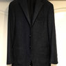 Eidos Napoli Tipo Jacket 36R Navy Donegal Herringbone E. Thomas Wool Cashmere