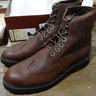 SOLD NIB Wolverine 1883 Percy Pebble Grain Wingtip Boots 9.5D Ret. $295