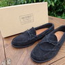 SOLD! NEW IN BOX!  Oak Street Bootmakers Camp Moc in Black Suede. Size 9.
