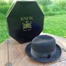 BOXED VINTAGE KNOX HAT! Sold by Woolf Brothers. Size 7 3/8