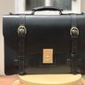 Swaine Adeney Brigg - Black Westminster Legal Briefcase (British format)