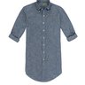 SOLD - SID MASHBURN SLIM FIT BUTTON-DOWN SPORT SHIRT DENIM BLUE CHAMBRAY