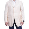 Sartoria Partenopea 42R 52 Cream Striped Cashmere Blend Blazer Sportcoat