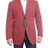 Sartoria Partenopea 42R 52 Solid Red 3-roll-2 Wool Blend Blazer Sportcoat