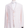 Sartoria Partenopea 46L Pink & White Striped 3-Button Linen Blazer Sportcoat