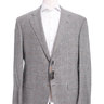 Sartoria Partenopea 46R 56 Gray Windowpane 3-Roll-2 Cashmere Sportcoat