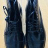 Alden Black Shell Medallion Captoe Boots Plaza Last 10D