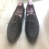 Carmina 80228 MTO black calf string loafers - UK9