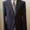 SOLD Solid navy Pal Zileri mainline suit in Super 150's fabric, size 54R Drop 8