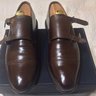 ALLEN EDMONDS MORA (ORIGINAL) DOUBLE MONK STRAPS - DARK BROWN 9C -- Price Drop