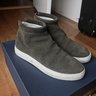 SOLD - Nonnative Dweller Sneakers - Back Zip - (Olive) Gray Suede - Sz 43