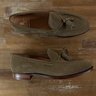 CROCKETT & JONES taupe Cavendish II suede loafers - Size 10 US / 9.5 UK / 44 EU - NIB