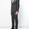 NWT Kiton Solid Charcoal Wool Suit 44R $1,600