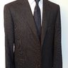 SOLD Charcoal birdseye Caruso suit size 54R