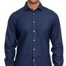 BOGLIOLI slim-fit dark blue denim shirt - Size 39 / 15.5 - NWT