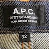 SOLD! APC Petit Standard (Size 32) raw denim – unwashed