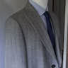 PRICE DROP Lardini NWT $1,395 gray herringbone double-breasted coat – Size IT 54