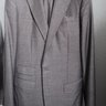 Custom MyTailor Hemrajani Bros Gray Peak Lapel Two-button $1k suit VBC 110s 40L