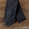 DRAKE'S gray wool silk cashmere mix self-tipped tie - NWOT