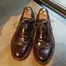 SOLD! Heinrich Dinkelacker Horween Dark Cognac Shell Cordovan Full Brogue UK9