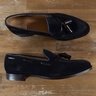 CROCKETT & JONES navy blue Cavendish II suede loafers - Size 12 US / 11.5 UK / 46.5 EU - NIB