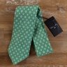 CESARE ATTOLINI green linen tie - NWT