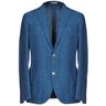 ENDED | BOGLIOLI Blue Cotton Silk Basketweave 3 Roll 2 Blazer 48/38