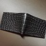 CROCODILE WALLET, truly handmade from cutting to stitching!