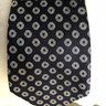 Tom Ford 4in Tie Navy and Silver Medallion Perfect Condition
