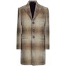 SOLD❗️MAISON LVCHINO Camel Tartan Wool Over Coat Single-Breasted IT50/M-L