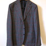 Caruso -  40/50R NWT Grey Check Wool Blazer