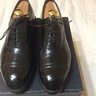 ALLEN EDMONDS FIFTH AVENUE CAP-TOE SHOES - BLACK 8.5D  SOLD