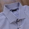 SARTORIO striped dress shirt - Size 43 / 17 - NWOT