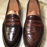 SOLD Alden Mens Full Strap Penny Loafer Model 684 Burgundy US 8.5 C Shell Cordovan