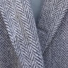 c. 40, 42. Huntington 3/2 sack jacket in classic grey herringbone tweed!