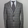 NWT FILOMARINO NAPOLI Handmade Gray Flannel Plaid Wool Blazer US40/EU52