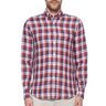 CANALI modern fit button-down 100% linen plaid shirt - Size Large - NWT