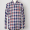 DRAKE’S 42/16.5 CHECKERED BUTTON DOWN SHIRT