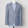 GANT EU48 US38 LIGHT BLUE COTTON SILK PATCH POCKET SPORT COAT