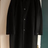 Sold - ERES 100% Cashmere Knee-Length Black Overcoat - sz 42