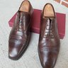 SOLD: Enzo Bonafe dark brown museum calf oxford 9UK