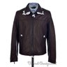 NWT $898 COACH York Mahogany Brown Leather Moto Biker Jacket Coat 85127 - SMALL