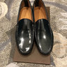 Rancourt & Co Navy Shell Cordovan Venetian Loafers US 10D