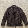 Hugo Boss Sheepskin Leather Biker Jacket
